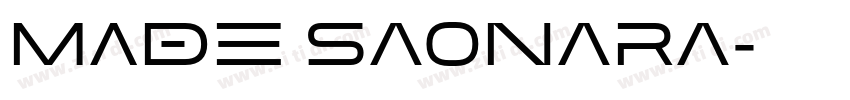 MADE Saonara字体转换